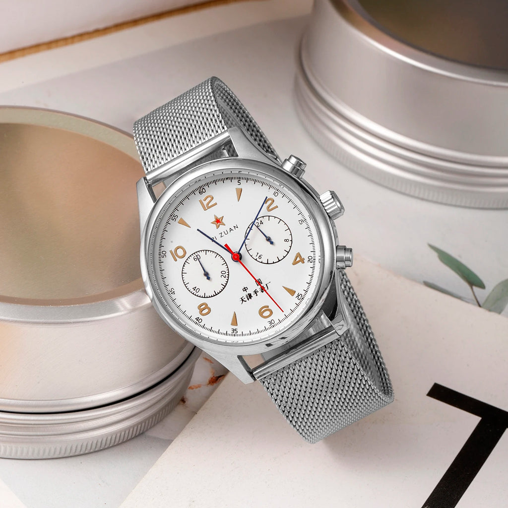 2026 New Men's watches 1963 pilot automatic watch 40mm waterproof retro quartz chronograph vintage dress watch