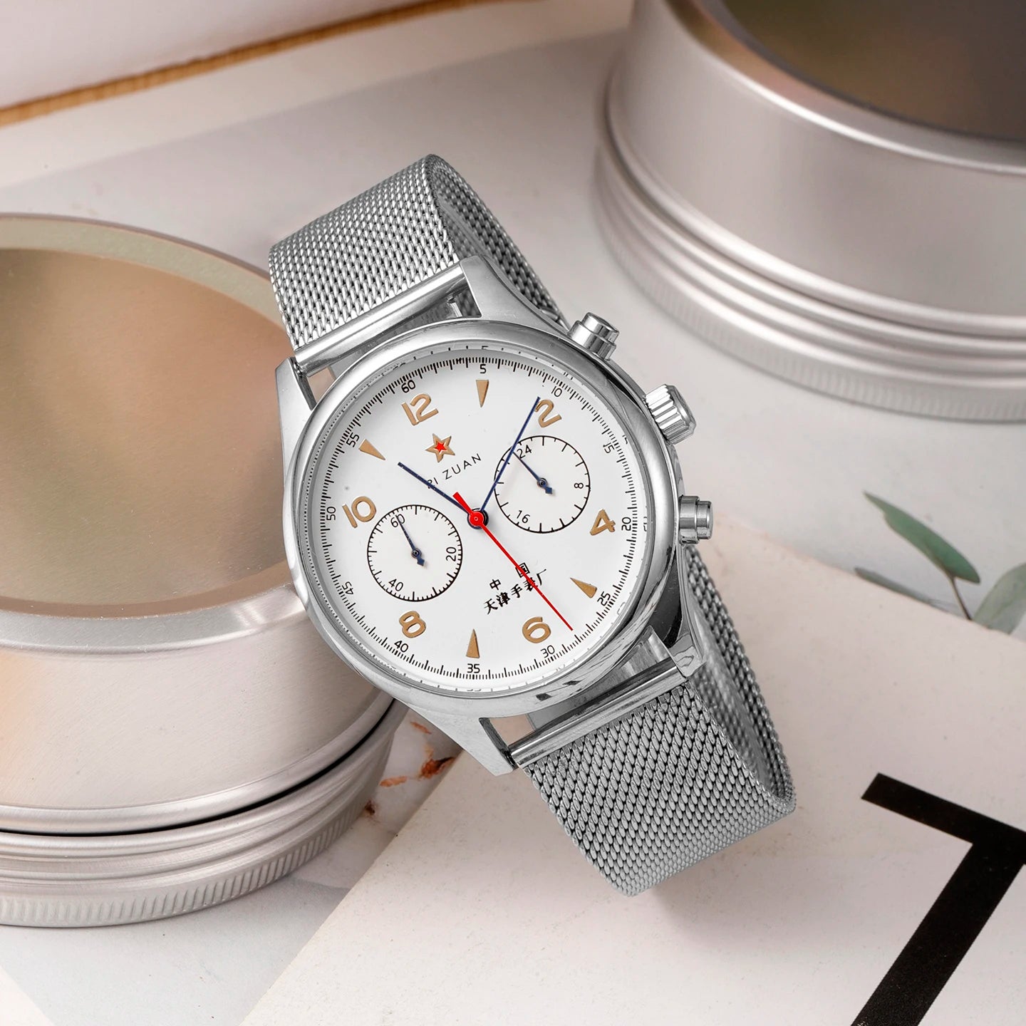 2026 New Men's watches 1963 pilot automatic watch 40mm waterproof retro quartz chronograph vintage dress watch
