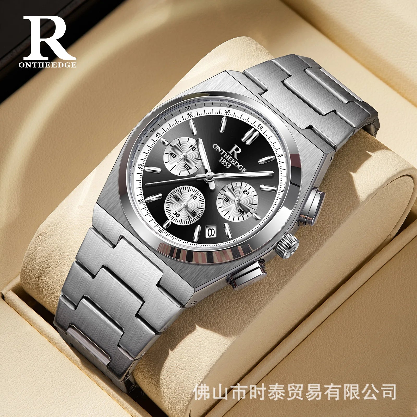 2026 *Swiss brand ONTHEEDGE new multi-functional men's watch waterproof luminous quartz watch cross-border hot-selling model