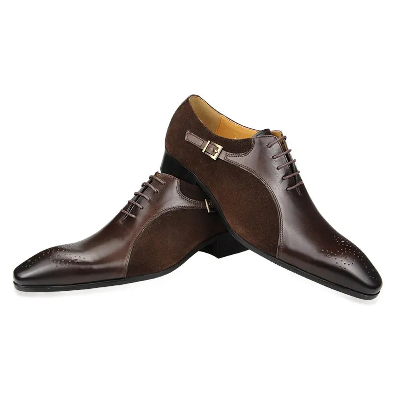 Business Men Leather Shoes Luxury Designer Leather Shoes Handmade Patchwork High Quality Sapato Social Masculino Oxford Man Shoe