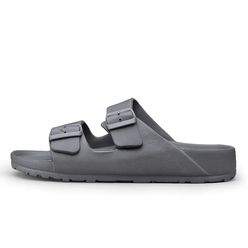 Summer Adjustable Soft Slides Slippers For Men Flat EVA Slippers Lightweight Anti Slip Slippers Size 34-47 48 49 50 Dropshipping