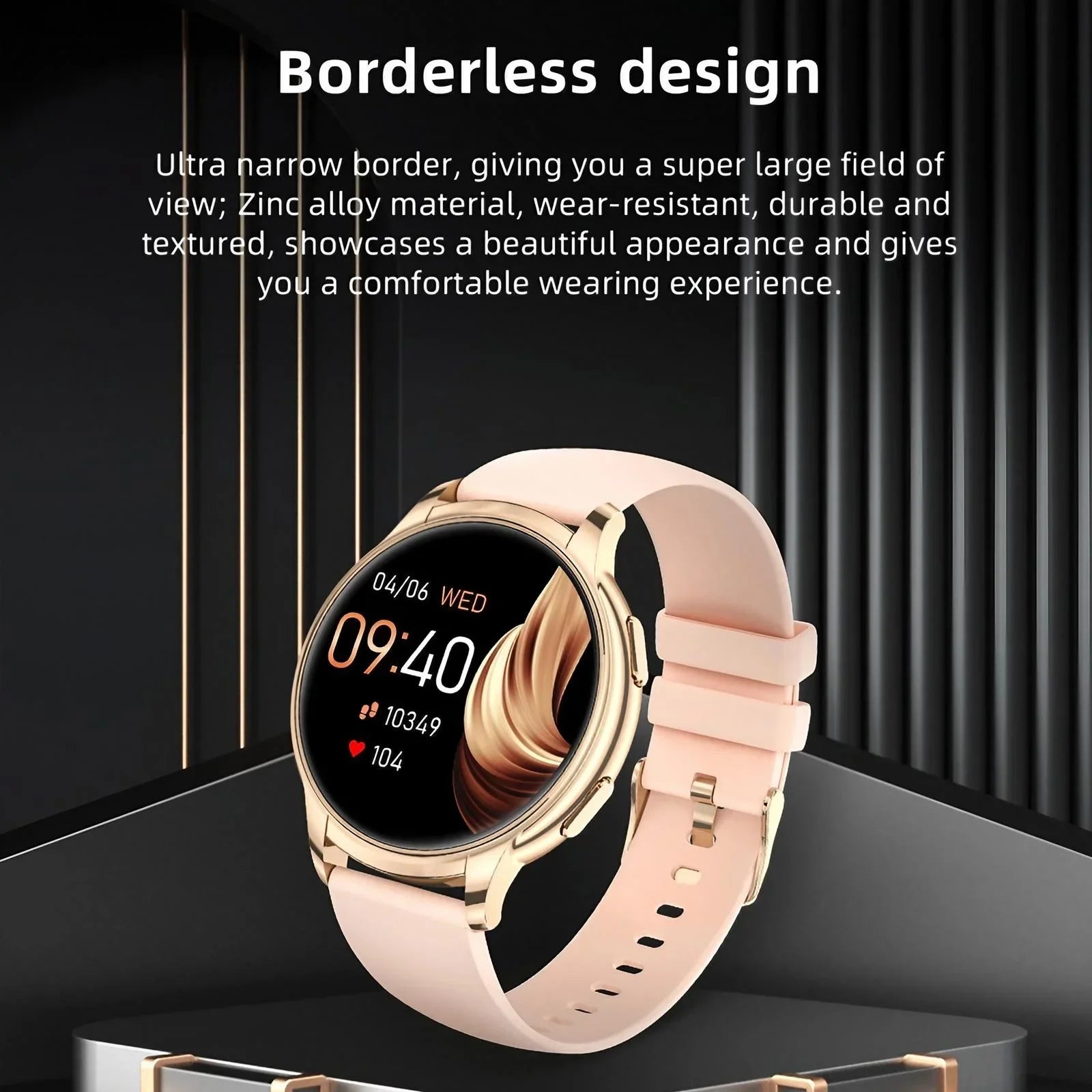 IP67 Waterproof Smartwatch Heart Rate Sleep SpO2 Monitor Call Function Android iOS Fitness Tracker for Women