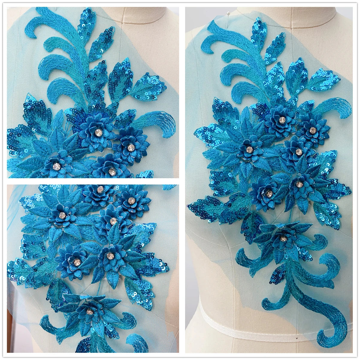 22 Color 3D Embroidery Lace Colored Material  Wedding Dresses, Stage Performance Costumes, Decorative Handicrafts  DIY Sewing