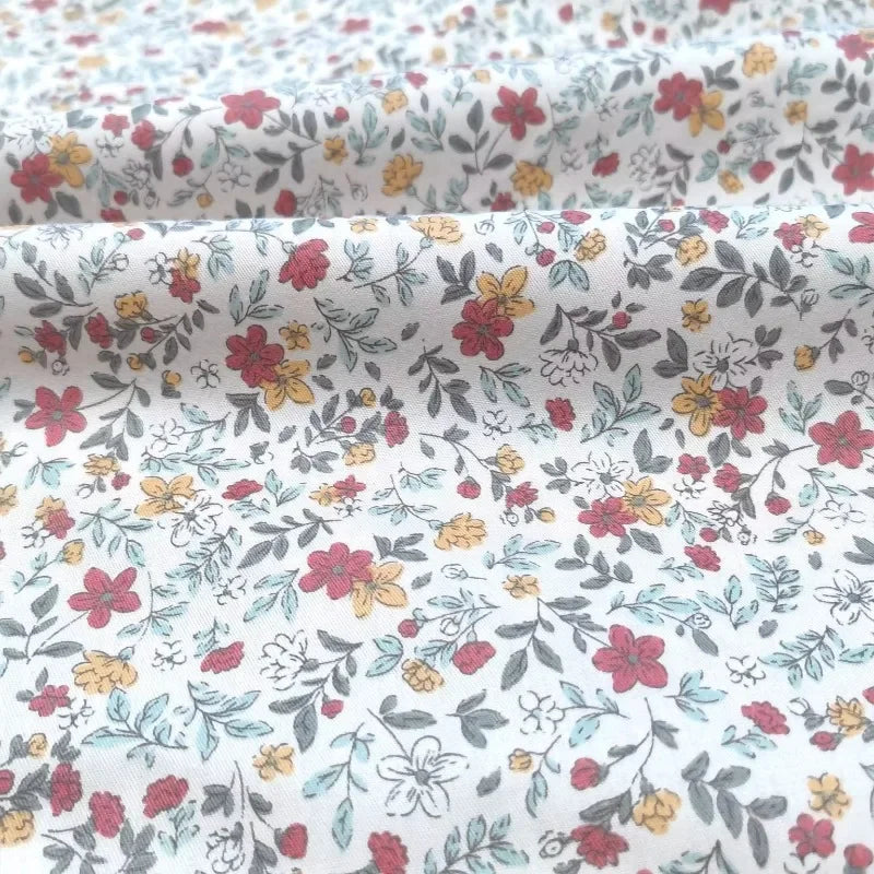 235xx50cm Floral Print Fabric Small Patterns for Shirts Dresses DIY Crafts And Bedding Home Decor Fabric