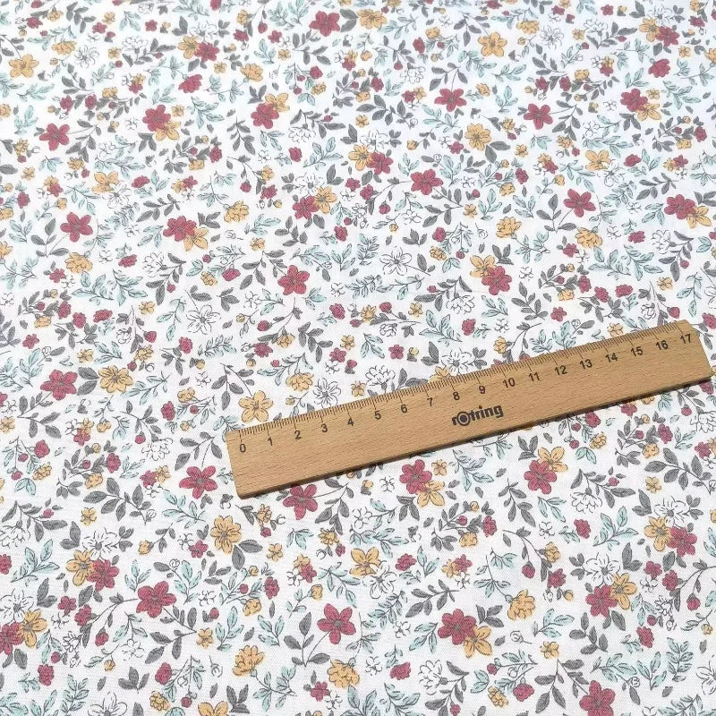 235xx50cm Floral Print Fabric Small Patterns for Shirts Dresses DIY Crafts And Bedding Home Decor Fabric