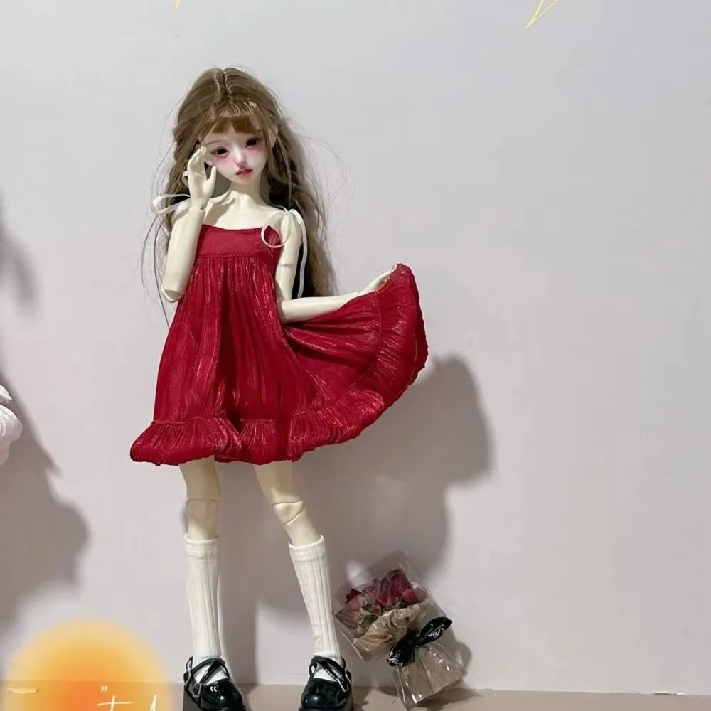 Pearlescent Doll Elegant Dresses Dress Up Humanoid Doll Princess Clothes Handmade Doll Outfit 1/6 BJD Clothes Dollhouse Toys