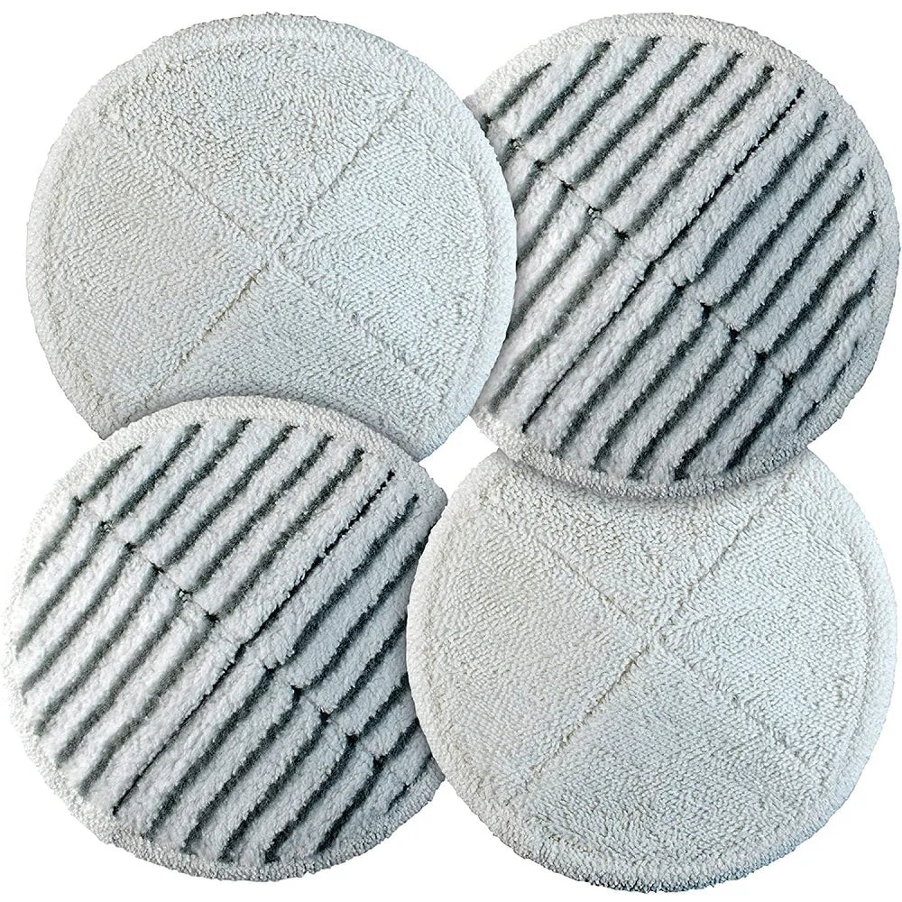 4 Packs Deep Clean Spinwave Mop Pad for Bissell 2124 2039A Hard Floor Mop Cleaners (2 Soft + 2 Scrubby)
