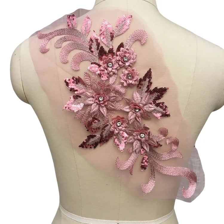 22 Color 3D Embroidery Lace Colored Material  Wedding Dresses, Stage Performance Costumes, Decorative Handicrafts  DIY Sewing