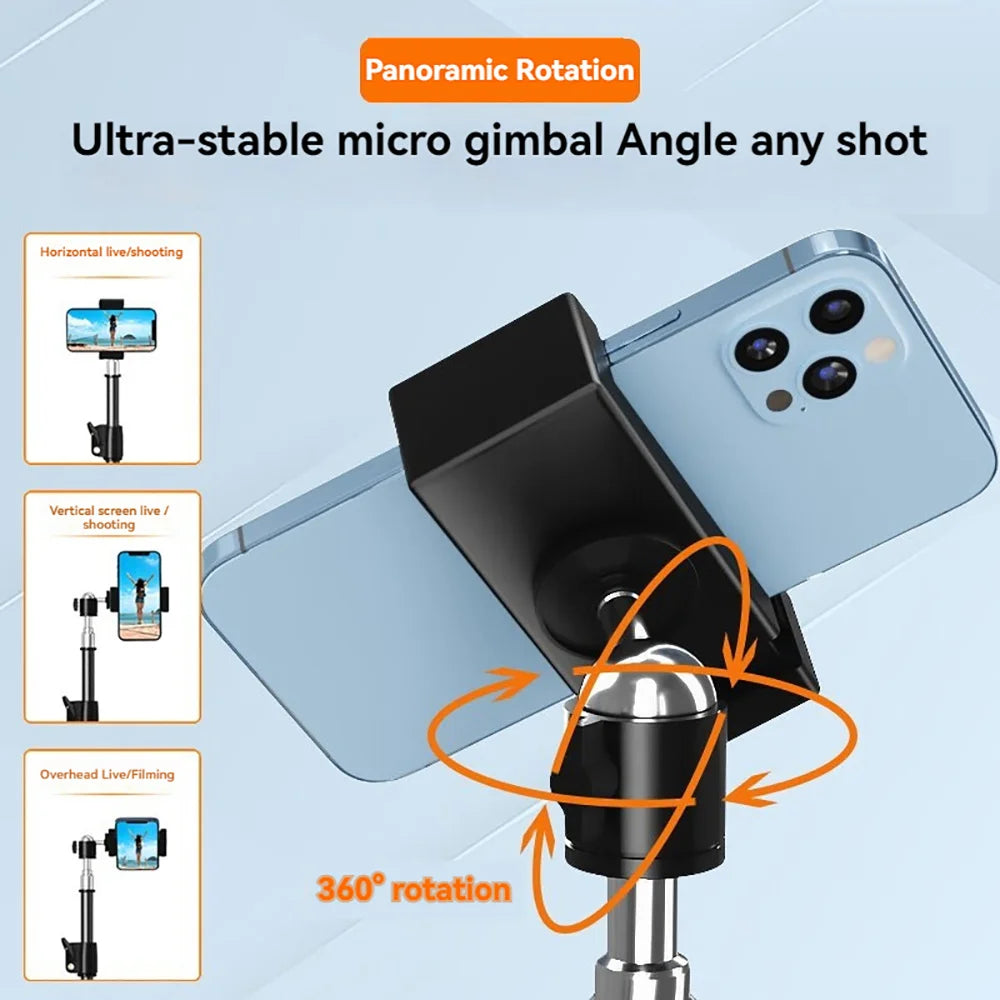 360°Adjustable Scalable Bluetooth Selfie Stick Multi-functional Phones Camera DV Holder Live Video Recording Wireless brackets
