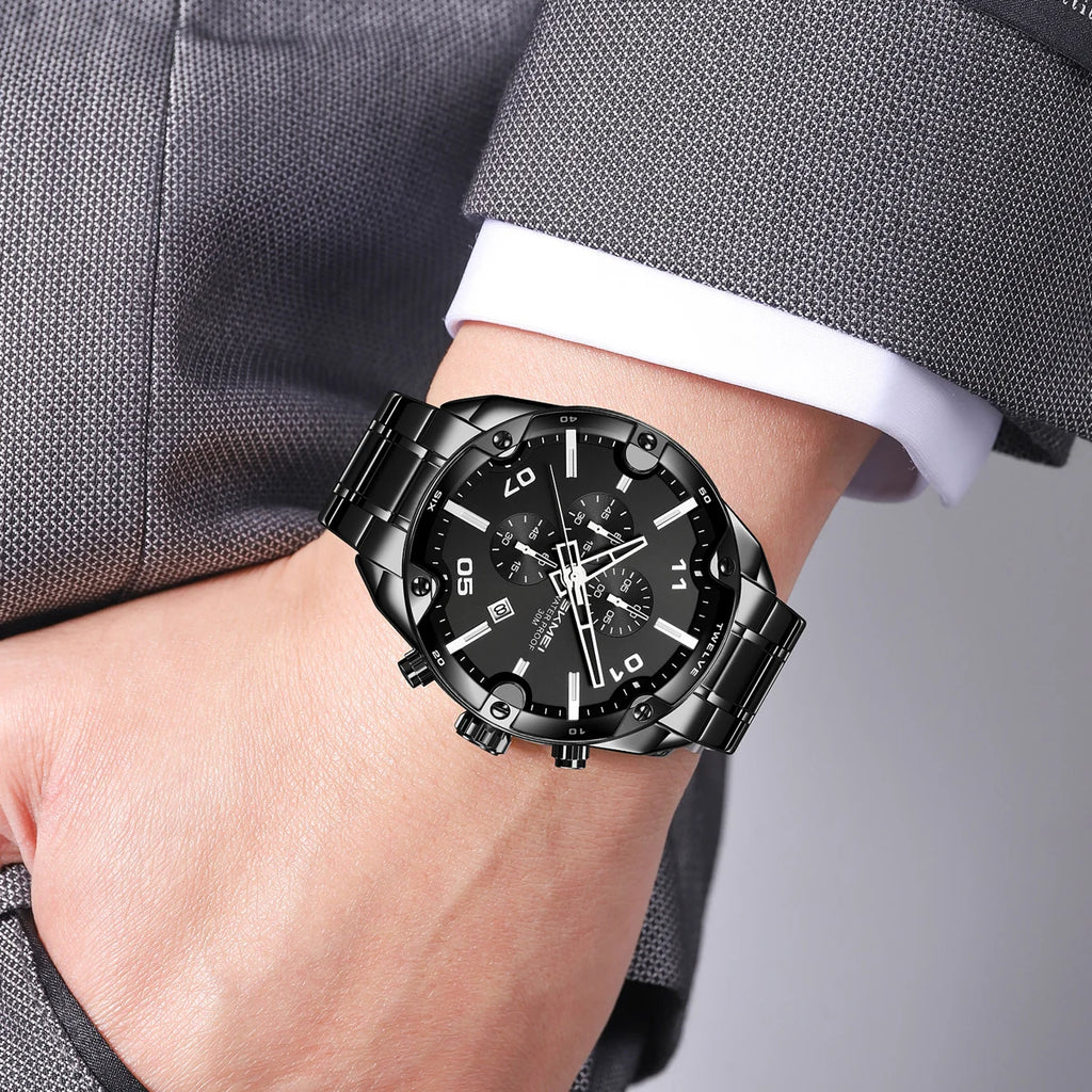 SKMEI 9387 Quartz Wristwatch Luxury Men Women Business Watch Fashion Timer 3 Bar Waterproof Sports Clock Date Countdown Display