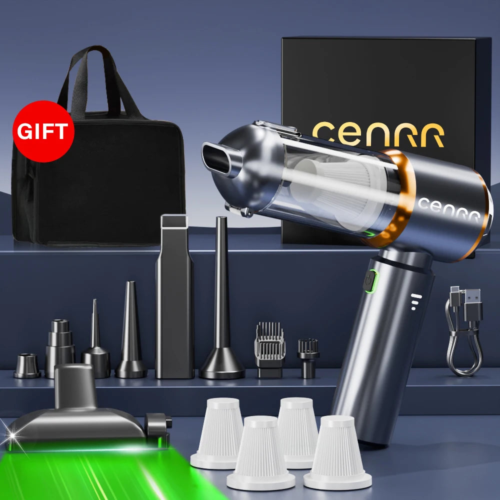 CENRR 2025 NEW Car Vacuum Cleaner Mini Powerful 998000PA Portable Vacuum Cleaner for Home Appliance Handheld Blower Car Cleaner