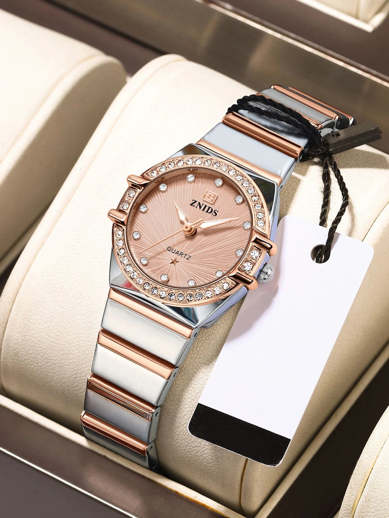 Elegant and Luxurious Women's Watch, Waterproof, Luminous, Stainless Steel, High-Quality Quartz Women's Watch, Fashionable Casual Dress Watch, Perfect Gift for Women, Exquisite Birthday Gift for Best Friend or Girlfriend, Tre