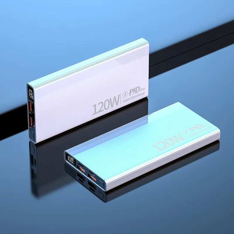 20W Super Fast Charging 500000mAh Power Bank  Large Capacity PD Digital Display Portable External Battery 20000mAh 57000mAh