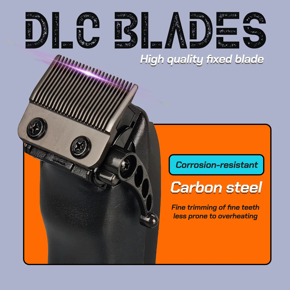 Professional electric hair clipper BRD 953 hair trimmer with vector motor 12000RPM DLC tapered blade 2000mAh barbershop machine