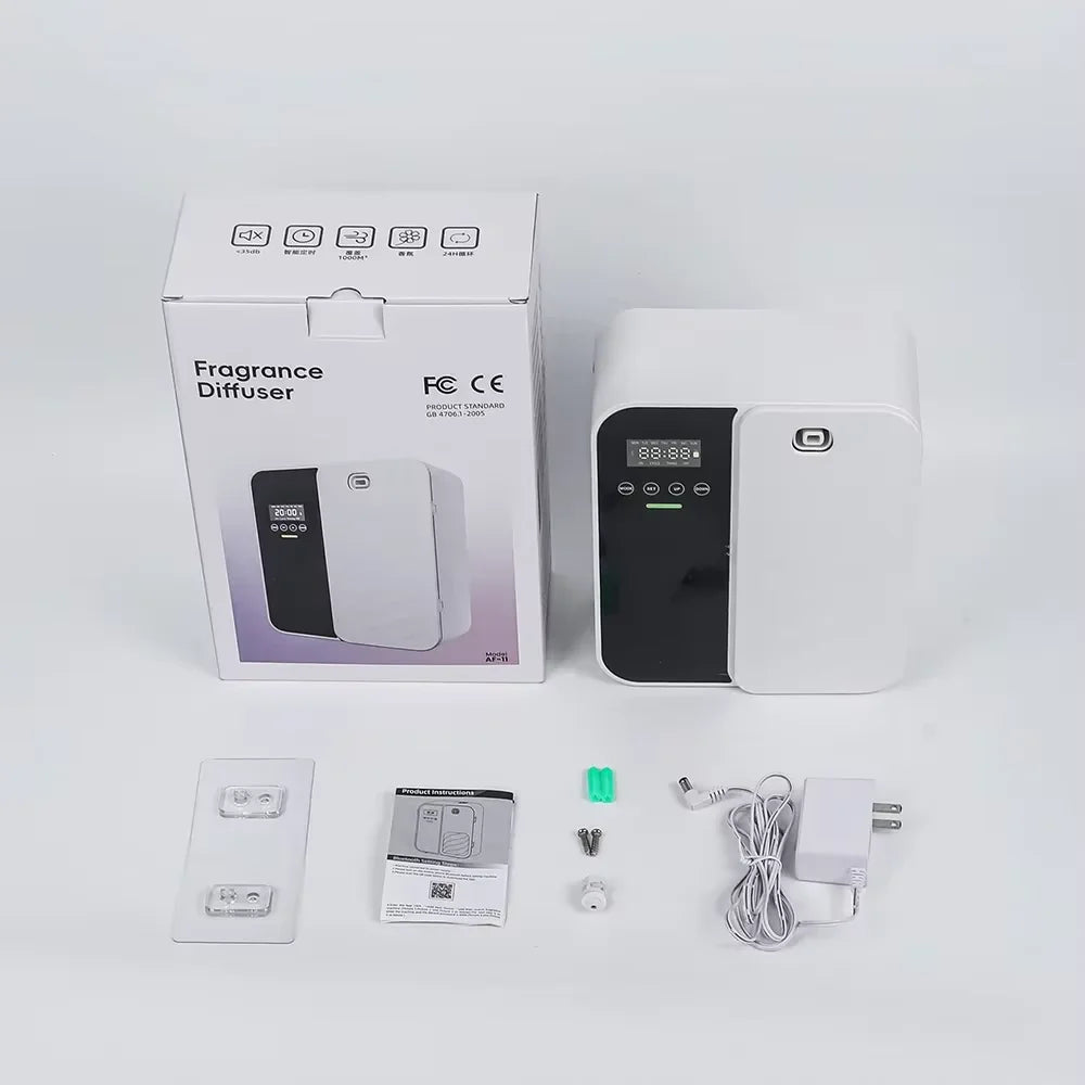 1000m³ Aroma Diffuser Machine Wall Mounted Waterless Diffuser Bluetooth Essential Oil Diffuser Electric Smell for Home