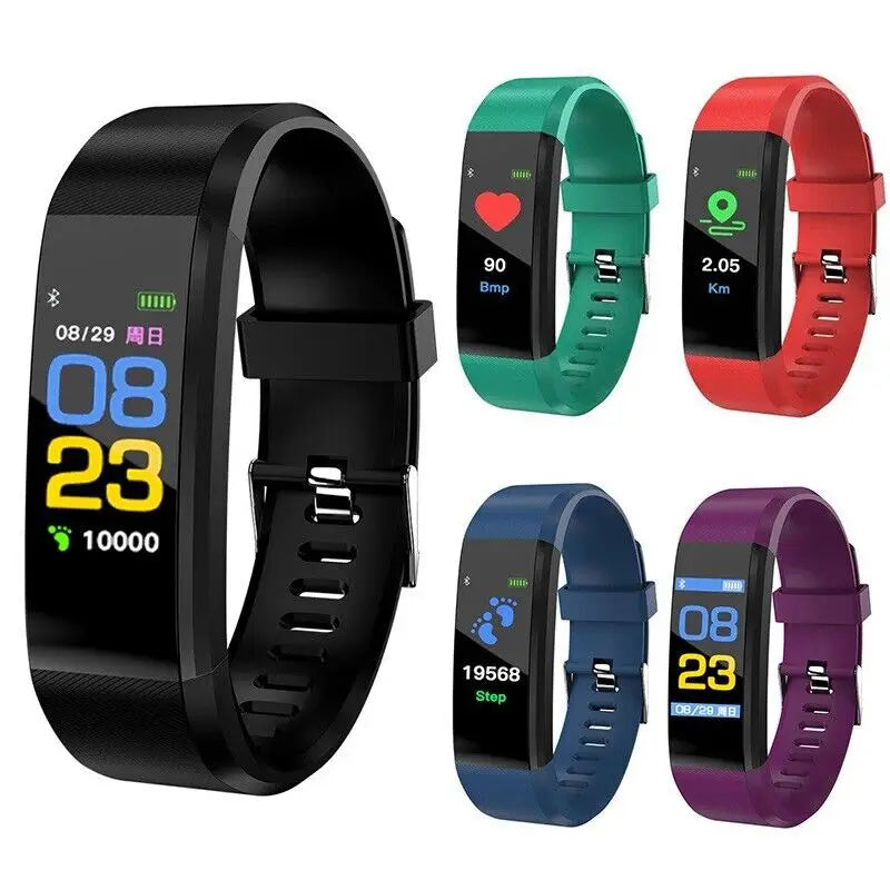 115plus Kids Smartwatch Bluetooth 4.0 Intelligent Sports Bracelet for iOS Android Sport Fitness Tracker Touch Wristband Watch