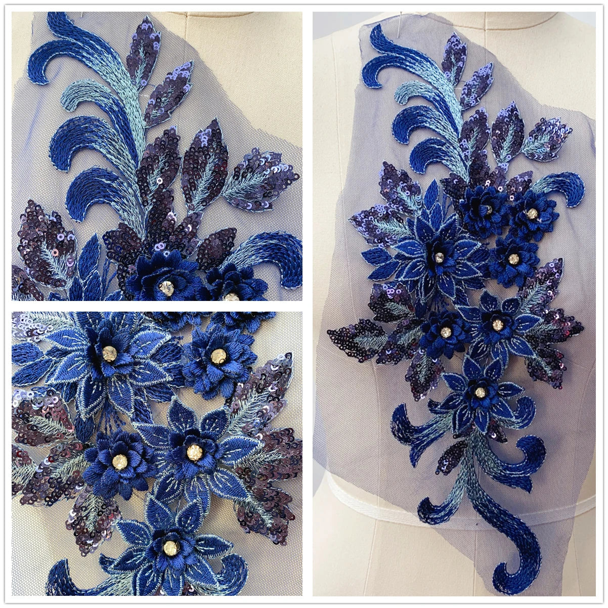 22 Color 3D Embroidery Lace Colored Material  Wedding Dresses, Stage Performance Costumes, Decorative Handicrafts  DIY Sewing