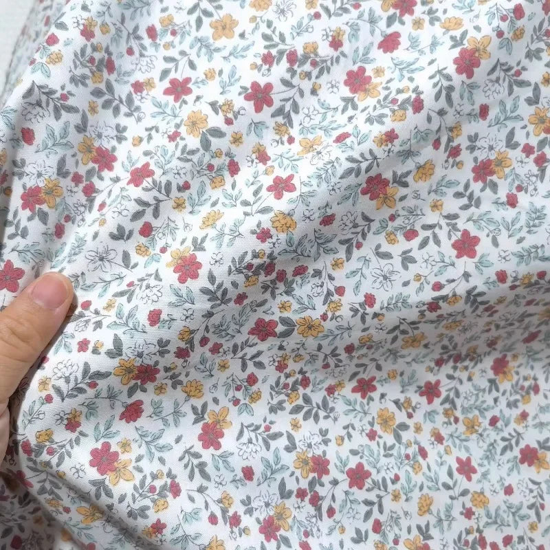 235xx50cm Floral Print Fabric Small Patterns for Shirts Dresses DIY Crafts And Bedding Home Decor Fabric