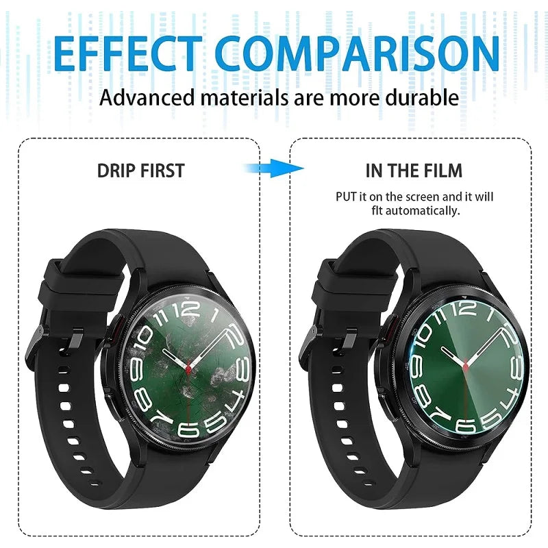 Screen Protector Compatible for Smart Watch Glass 42mm 40mm 39mm 38mm 37mm 35mm 34mm 33mm 44mm 45mm 30mm-46mm Film Smartwatch
