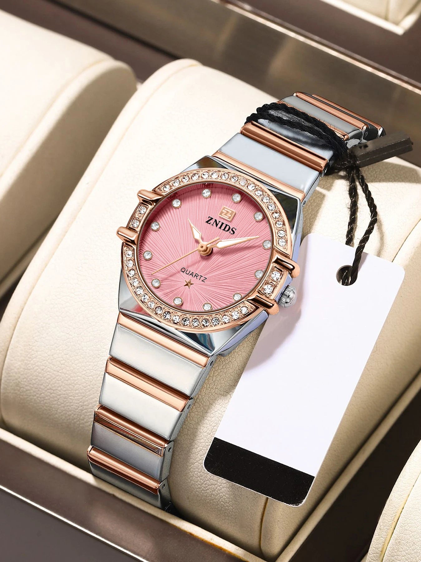 Elegant and Luxurious Women's Watch, Waterproof, Luminous, Stainless Steel, High-Quality Quartz Women's Watch, Fashionable Casual Dress Watch, Perfect Gift for Women, Exquisite Birthday Gift for Best Friend or Girlfriend, Tre