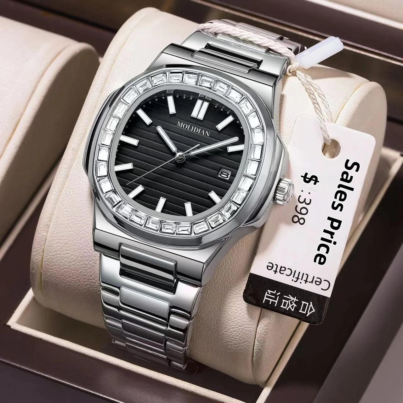 New Arrival Luxury Men's Quartz Watch Mechanical Texture Business Casual Waterproof Fashion Wristwatch Male Daily Wear Gift