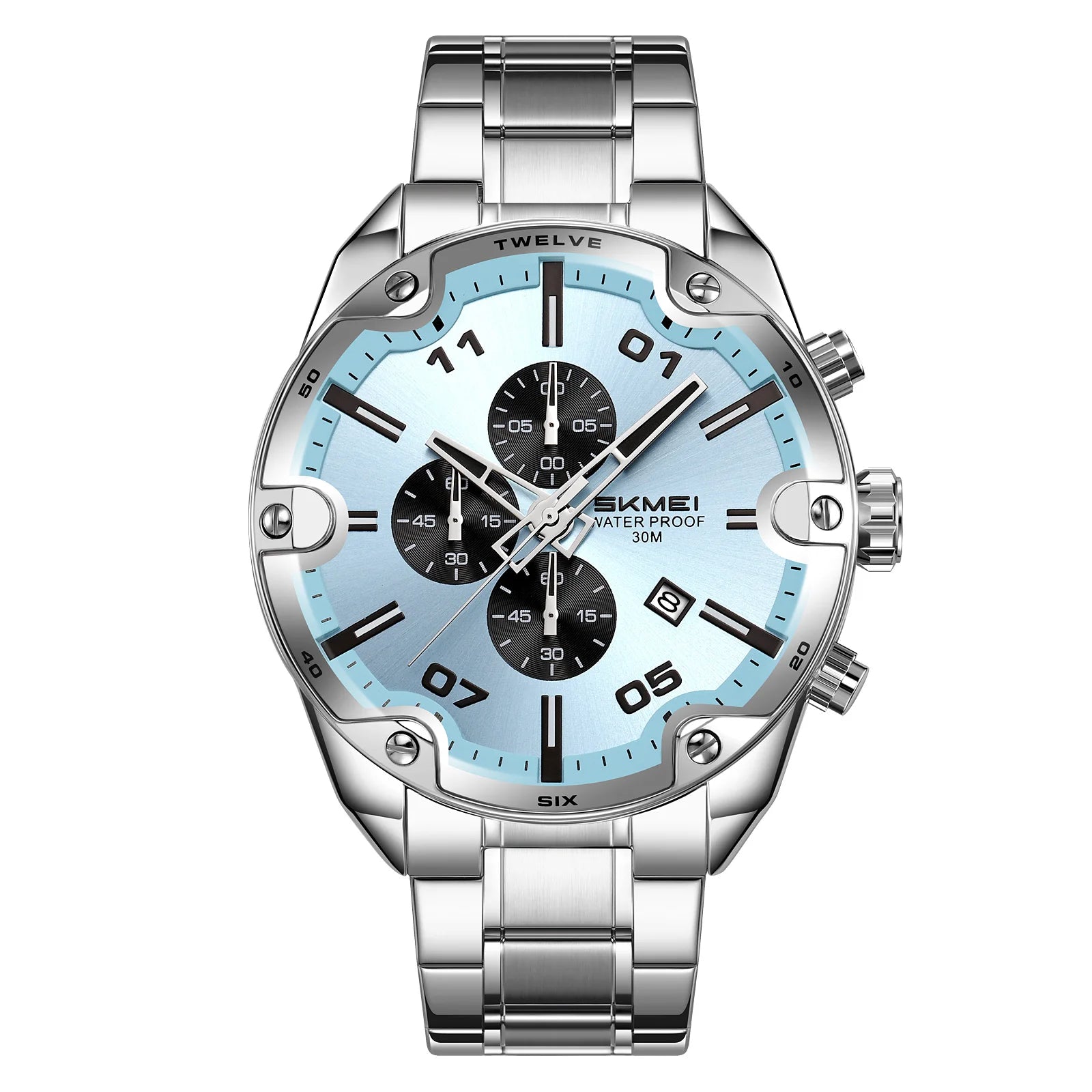 SKMEI 9387 Quartz Wristwatch Luxury Men Women Business Watch Fashion Timer 3 Bar Waterproof Sports Clock Date Countdown Display