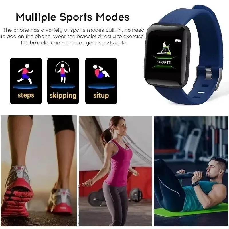 2026 New For Multifunction Smart Watch Kid Men Woman Message Remind Music Control Sport Step Calories 116 Smartwatch Alarm Clock