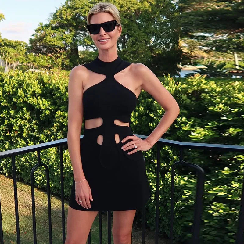 Sexy Print Sequined Mini Dress Women Party Sleeveless Backless Halter Slim Female Dresses 2026 Spring Summer Elegant Lady Robe