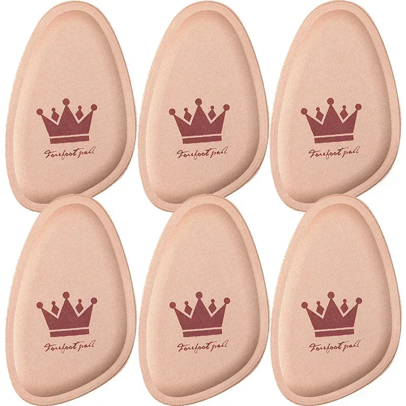 1/10PCS Women Non-slip Crown Forefoot Pads Pain Relief Insert Half Size Insoles Cushions Anti-pain Orthopedic Half Paddings
