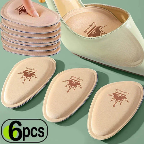 1/10PCS Women Non-slip Crown Forefoot Pads Pain Relief Insert Half Size Insoles Cushions Anti-pain Orthopedic Half Paddings