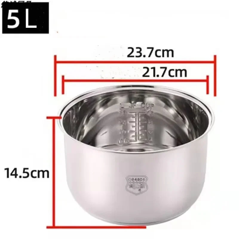 304 stainless steel thickened Rice cooker inner bowl for Redmond rmc-m224s RMC-M90 multicooker like a native
