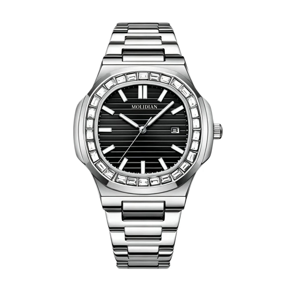 New Arrival Luxury Men's Quartz Watch Mechanical Texture Business Casual Waterproof Fashion Wristwatch Male Daily Wear Gift